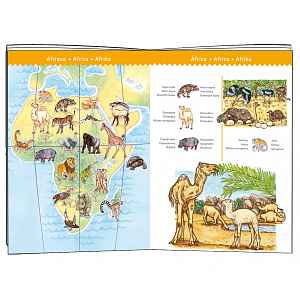 Djeco Obrázkové puzzle Světová zvířata - 100 pcs