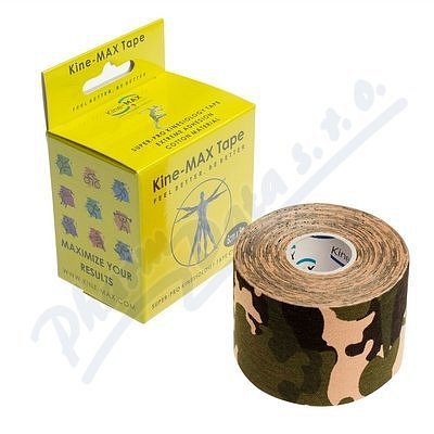 KineMAX SuperPro Cot. kinesiology tape camo 5cmx5m