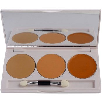 Kryolan Dermacolor Camouflage System paleta 3korektorů se zrcátkem a aplikátorem odstín DC 1  10 g