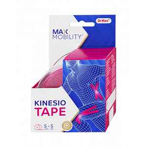 Dr. Max Kinesio Tape Pink 5 cm x 5 m tejpovací páska 1 ks