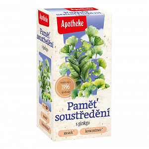 APOTHEKE Čaj paměť a soustředění 20 sáčků