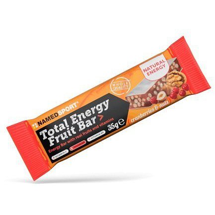 NAMEDSPORT, TOTAL ENERGY FRUIT BAR,energetická tyčinka, CRANBERRY & NUTS, 35g