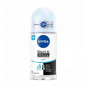 Nivea Black&White Invisible Pure kuličkový antiperspirant 50 ml