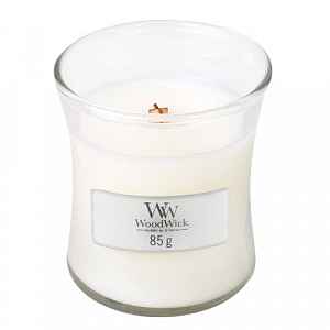 WoodWick Vonná svíčka váza White Teak  85 g