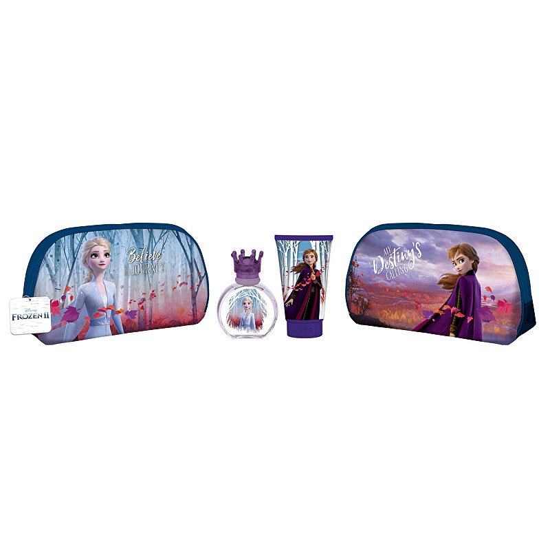 EP Line disney Frozen II - EDT 50 ml + sprchový gel 100 ml + kosmetická taštička
