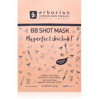 Erborian BB Shot Mask plátýnková maska s rozjasňujícím účinkem  14 g