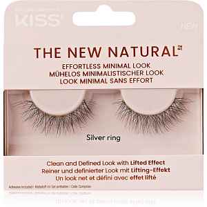 KISS The New Natural Effortless Minimal Look umělé řasy Silver Ring 1 pár