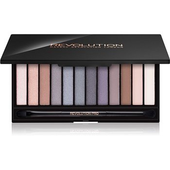 Makeup Revolution Iconic Smokey paleta očních stínů se zrcátkem a aplikátorem  13 g