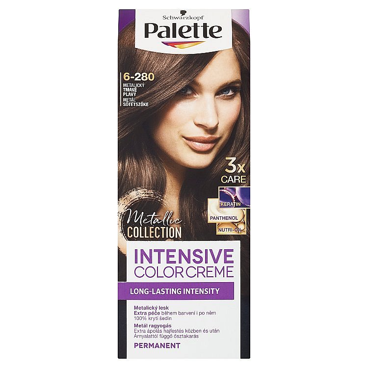 Schwarzkopf Palette Intensive Color Creme barva na vlasy  odstín metalický tmavě plavý 6-280