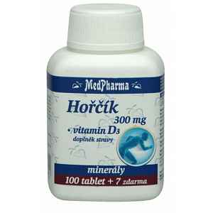 MedPharma Hořčík 300 mg+vitamín D 3 tablety 107