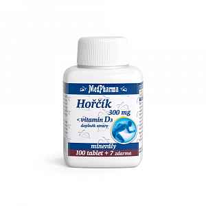 MedPharma Hořčík 300 mg+vitamín D 3 tablety 107