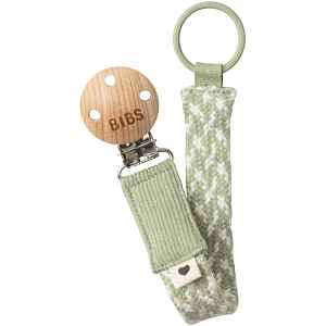 BIBS Paci Braid klip na dudlík Sage / Ivory 1 ks