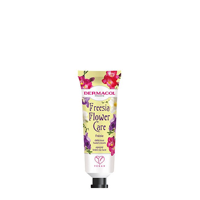 Opojný krém na ruce Frézie Flower Care (Delicious Hand Cream) 30 ml