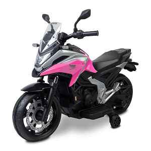 Toyz Elektrická motorka Honda NC750X pro děti – LED, 3-8 let, růžová, černá