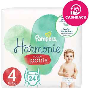 PAMPERS Pants Harmonie Plenkové Kalhotky Velikost 4, 24 ks, 9-15 kg