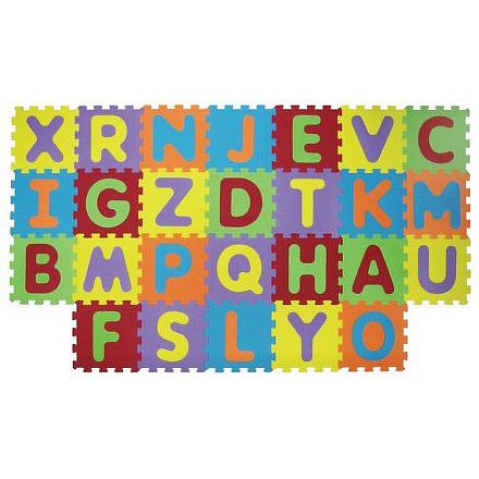Puzzle pěnové 199x115 cm písmena