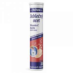 MedPharma Jablečný ocet+C+Inulin tablety šumivé 20