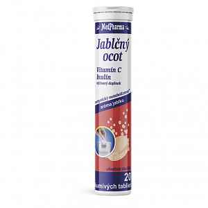 MedPharma Jablečný ocet+C+Inulin tablety šumivé 20