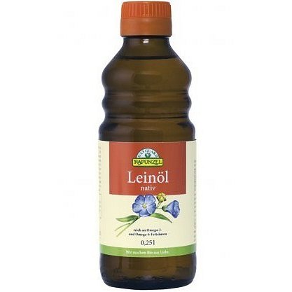 Lněný olej lisovaný za studena RAPUNZEL 250ml-BIO