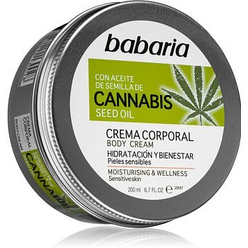 Babaria Cannabis hydratační krém pro citlivou pokožku 200 ml