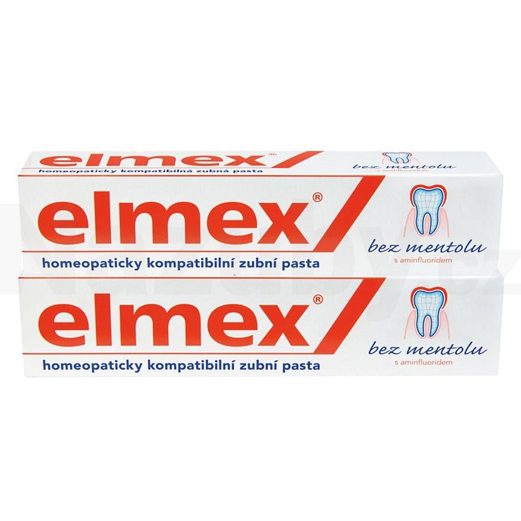 Elmex No Menthol zubní pasta 2x75 ml