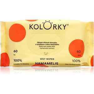 Kolorky Wet Wipes Hamamelis dětské jemné vlhčené ubrousky 60 ks
