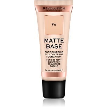 Makeup Revolution Matte Base krycí make-up odstín F6 28 ml