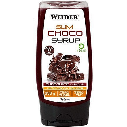 Weider Slim Choco Syrup, Vegan, čokoláda, 350 g