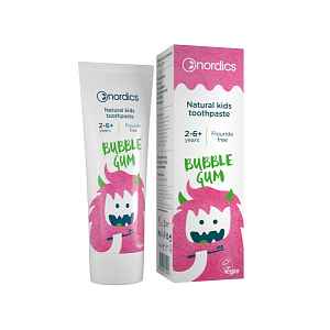 NORDICS Dětská přírodní Zubní pasta Bubble Gum 50ml