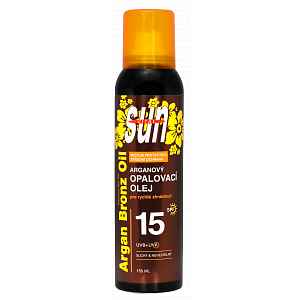 Sun Vital Suchý opalovací olej s BIO arganovým olejem SPF 15, 150 ml