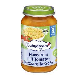 Babydream BIO příkrm makarony s rajčaty a mozzarellou 220 g