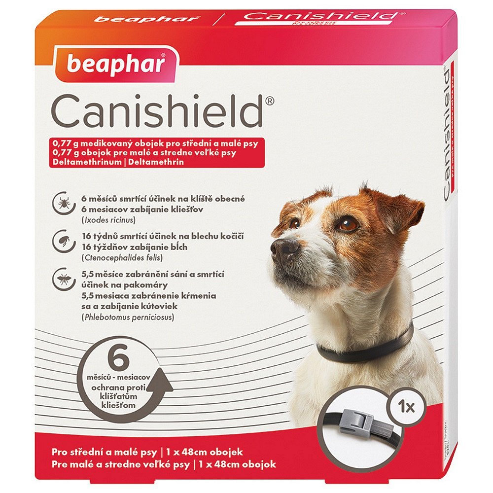 BEAPHAR Canishield®  Antiparazitní obojek pro malé a střední psy 48 cm