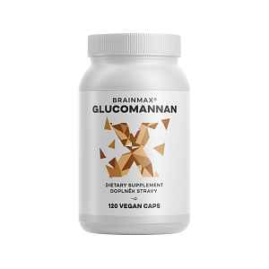 BrainMax Glucomannan, 500 mg, 180 rostlinných kapslí