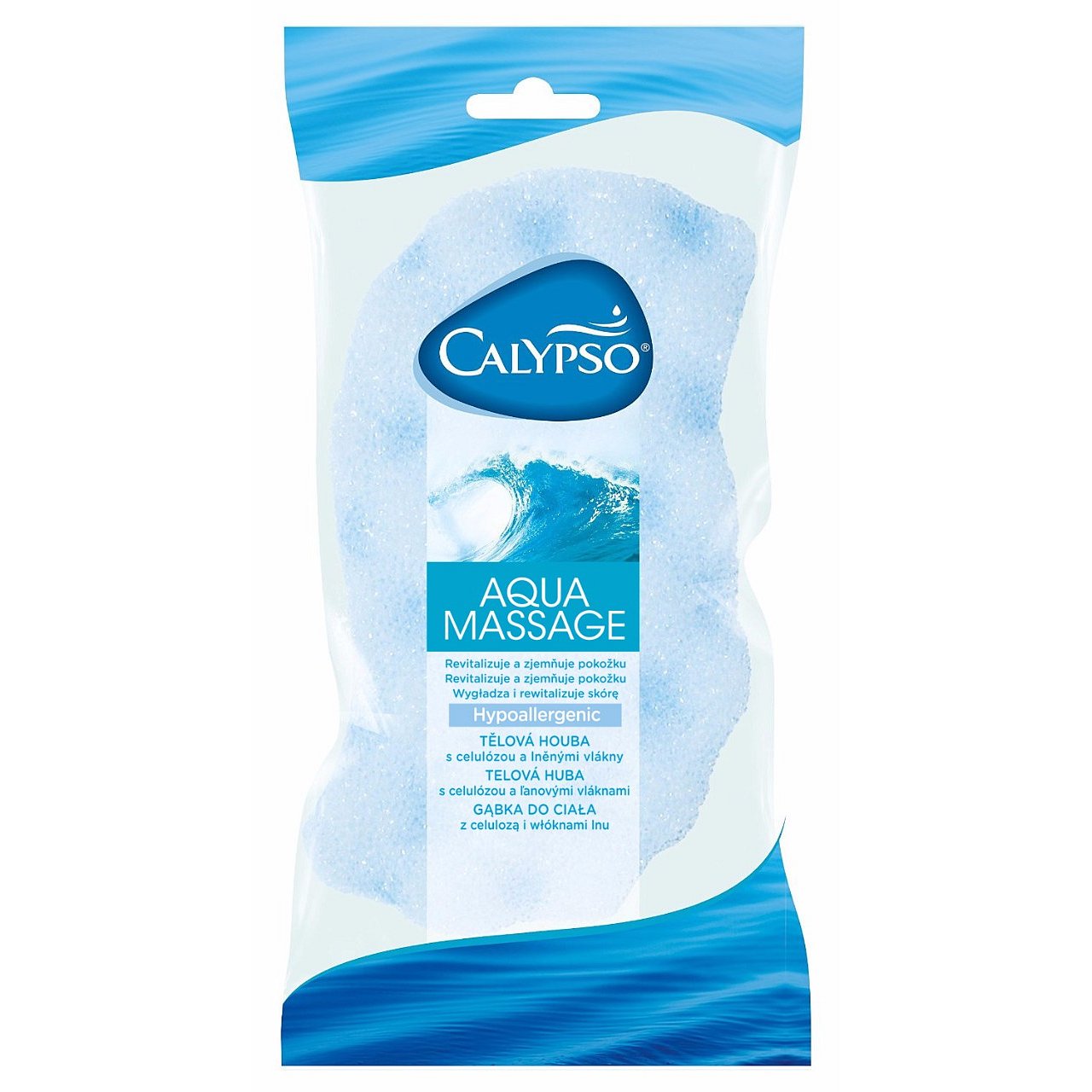 CALYPSO Aqua Massage Koupelová houba viskózní