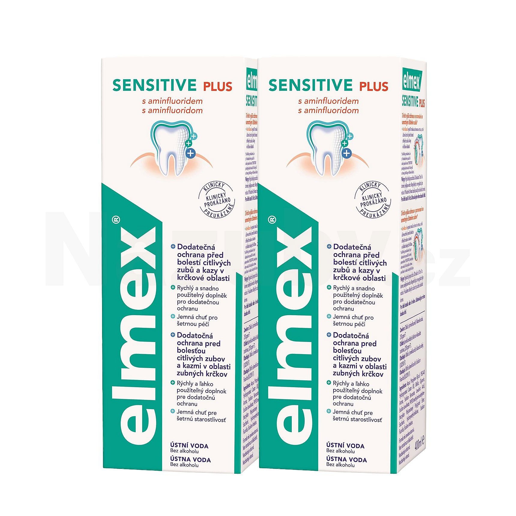 Elmex Sensitive ústní voda 2x400 ml