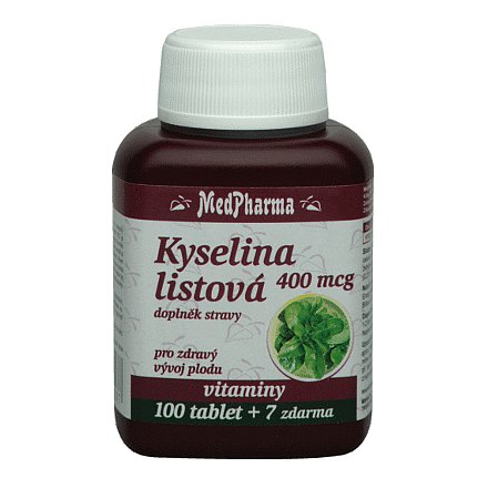 MedPharma Kyselina listová 400 mcg tablety 107