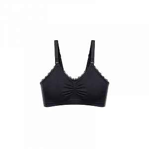 Babyono Kojící podprsenka s krajkou, černá, E80-85 cm