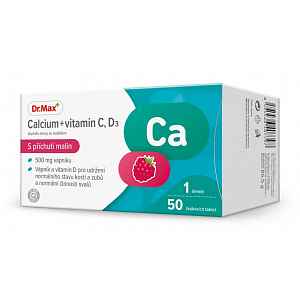 Dr.Max VÁPNÍK + VITAMIN C a D3 tbl 50