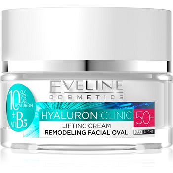Eveline Cosmetics Hyaluron Clinic denní a noční liftingový krém 50+  50 ml