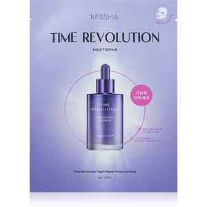 Missha Time Revolution Night Repair Ampoule plátýnková maska proti vráskám 30 g