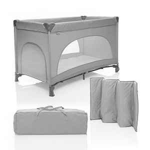 Zopa Postýlka skládací Lely, Silver Grey 2