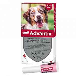 Advantix pro psy Spot On 10-25kg 4ks