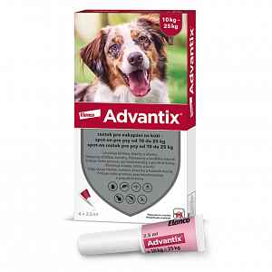 Advantix pro psy Spot On 10-25kg 4ks