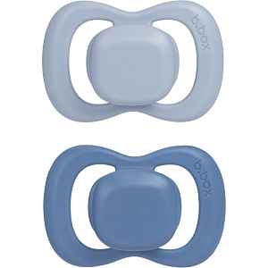 B.Box Natural Rubber 0-6m dudlík Ocean/Sky 2 ks