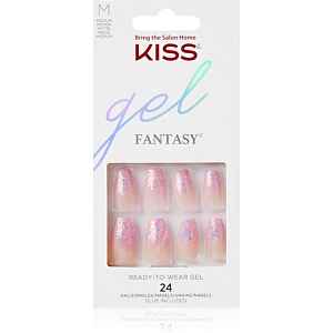 KISS Gel Fantasy Ready to Wear Gel umělé nehty Winter Sparks 24 ks