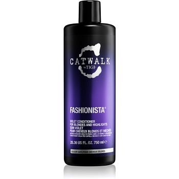 TIGI Catwalk Fashionista fialový kondicionér pro blond a melírované vlasy  750 ml