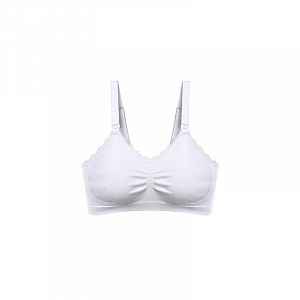 Babyono Kojící podprsenka s krajkou, bílá, C80-85 cm