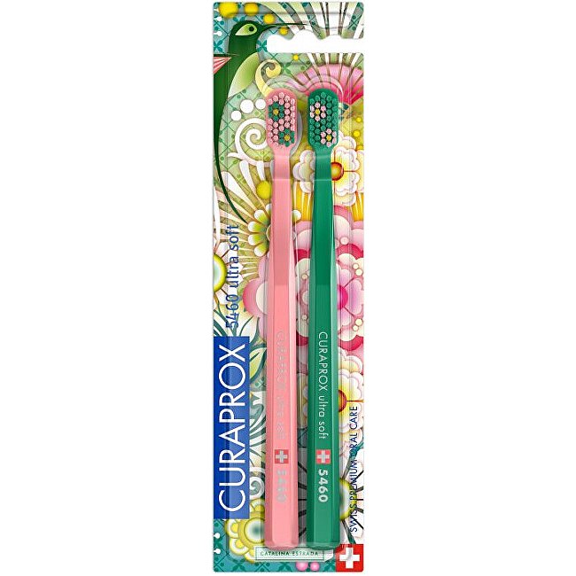 Velmi jemný zubní kartáček 5460 Duo Wild Garden Edition 2 ks