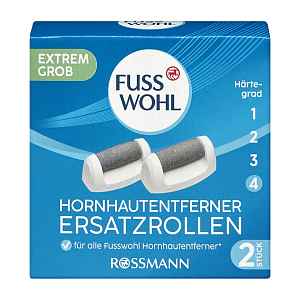 Fusswohl Náhradní hlavice k elektrickému pilníku, extra hrubost 3+ 2 ks