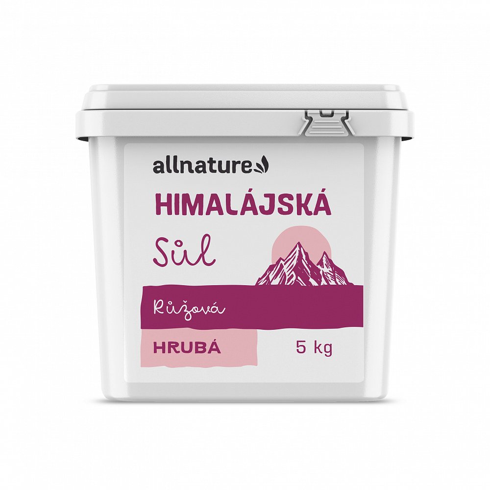 ALLNATURE Himalájská sůl růžová hrubá 5 kg